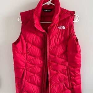 The North Face Cherry Red Quilted Vest